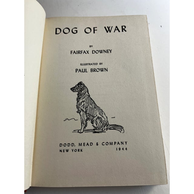 Mid-Century Modern 1944 Dog of War Fairfax Downey Book For Sale - Image 3 of 11
