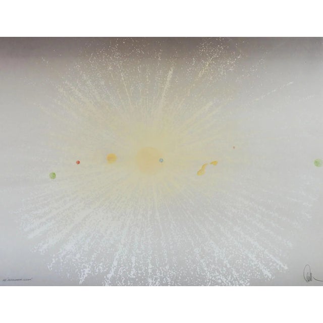 Gray Vintage Modernist Solar System Serigraph For Sale - Image 8 of 8