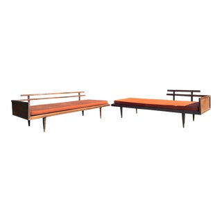 1960s Mid Century Modern Vintage Daybeds in Danish Style - a Pair For Sale