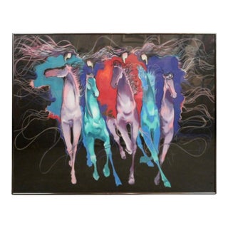 Equestrian Artwork Attr. Bonny Youdim Leibowitz 180/300 For Sale