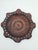 Hand-Pressed Decorative Leather Plate, 1978 For Sale - Image 6 of 10