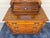 French Country 1980s Dixie Furniture Recollections Rustic Country French Solid Oak Chest With Oval Table Mirror For Sale - Image 3 of 12