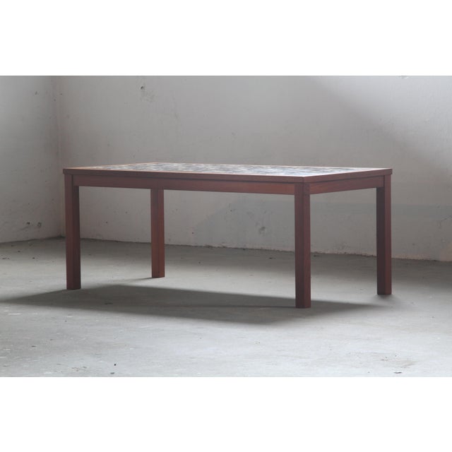 Danish Teak Coffee Table with Ceramic Tile Top, 1960s For Sale - Image 18 of 18