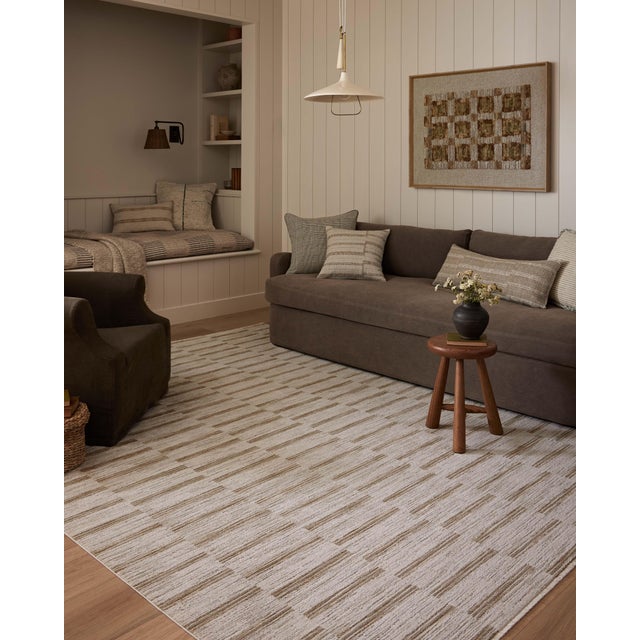 The Cali Collection by Amber Lewis x Loloi is a light-toned area rug with a casual geometric pattern that lends a neutral...