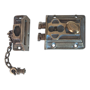 Substantial Antique Keil Rim Chain Lock