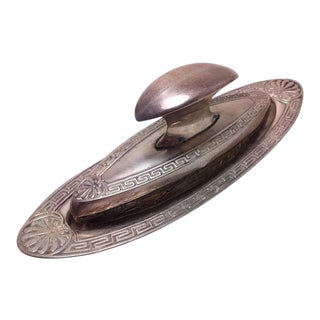 Sterling Silver Nail Buffer With Tray For Sale