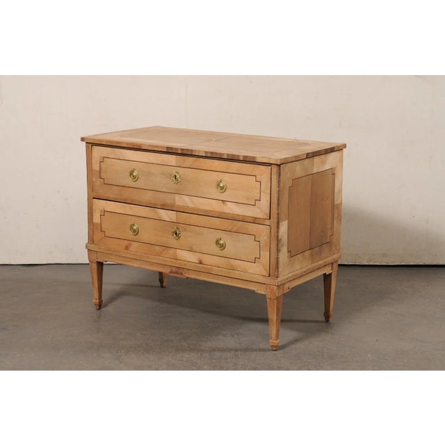 French Antique Raised Chest, Star Inlay Top For Sale - Image 4 of 11