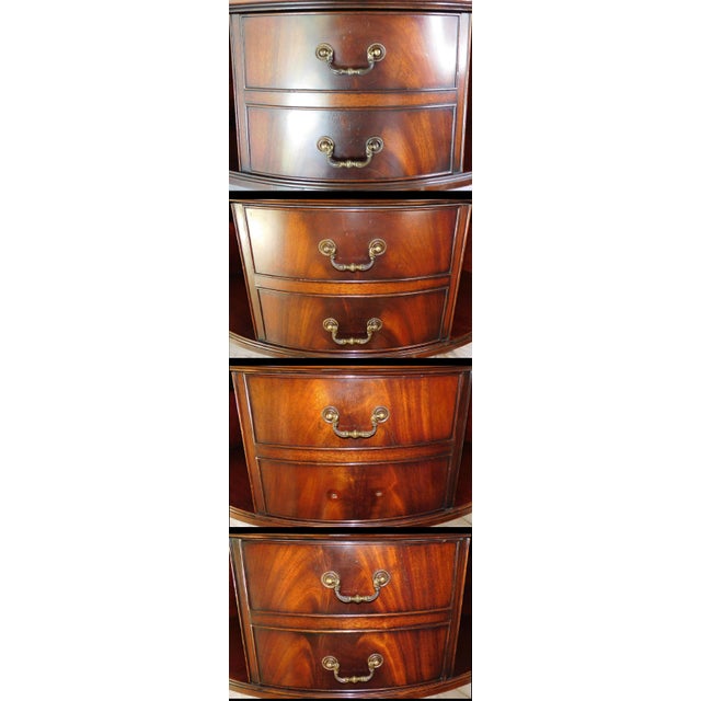 1940s Vintage Heirloom Weiman English Regency Rotating Drum Table #:614 For Sale - Image 13 of 16