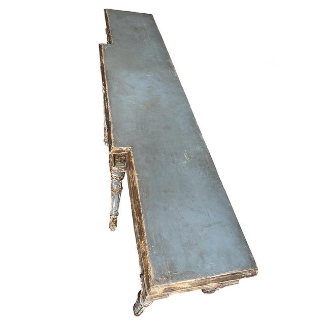 20th Century Vintage Carved Painted Console For Sale - Image 4 of 5