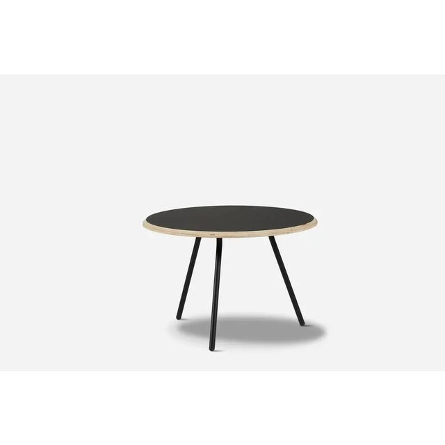 Contemporary Black Fenix Laminate Soround Coffee Table 60 by Nur Design For Sale - Image 3 of 9