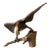 Mid-Century Brass Eagle Sculpture For Sale