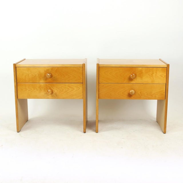 Vintage Square Bedside Tables from Up Závody, 1980s, Set of 2 For Sale - Image 13 of 14