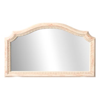 Vintage Onyx Effect Overmantel Wall Mirror with Scalloped Shell Edge, 1970s For Sale