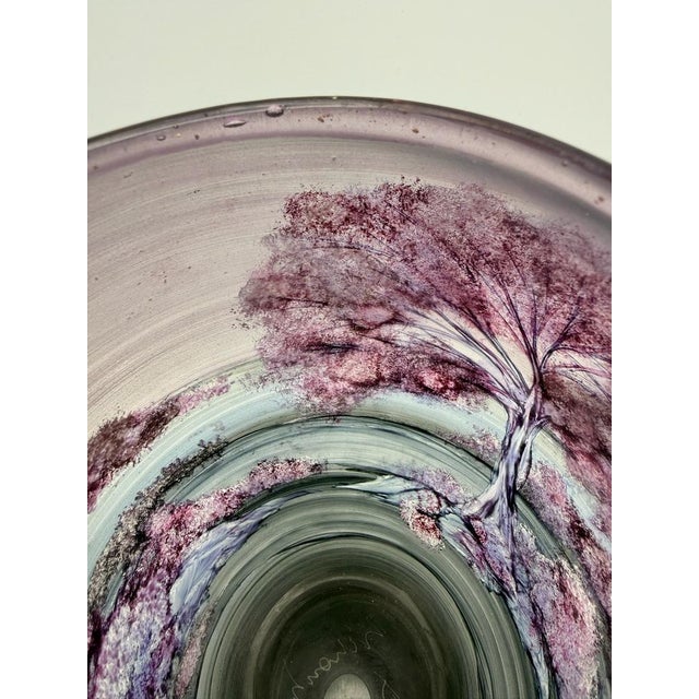 Postmodern Hand-Painted Studio Glass Vase by Hans Jürgen Richartz, 1980s For Sale - Image 3 of 15