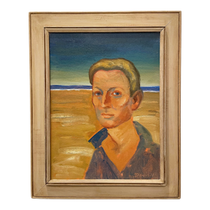 1960s George Daniell Portrait of Man Oil Painting