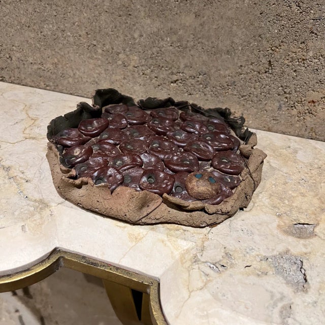 1970s Abstract Face Art Small Eye Sculptural Pottery For Sale In San Diego - Image 6 of 7