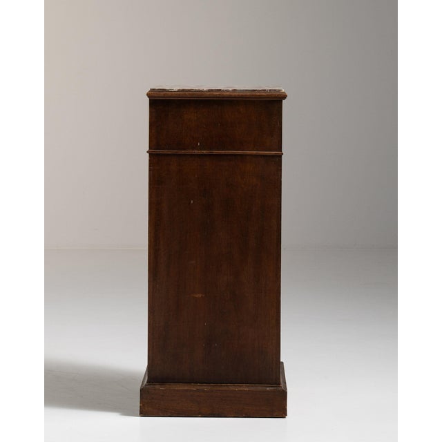 19th Century France Rich Walnut Brown Narrow Walnut Semainier For Sale - Image 9 of 11
