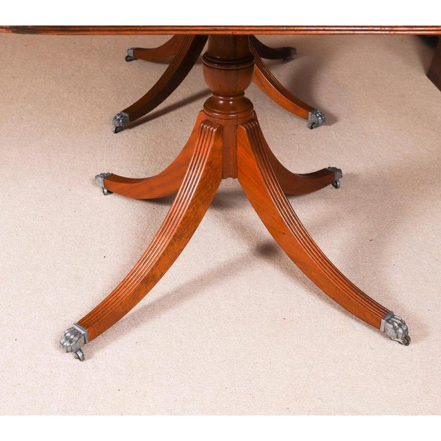 Vintage Regency Pillar Dining Set, 1800s, Set of 17 For Sale - Image 10 of 18