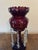 Mid 19th Century Large Antique Victorian Ruby Glass Lustre, 1860 For Sale - Image 5 of 6