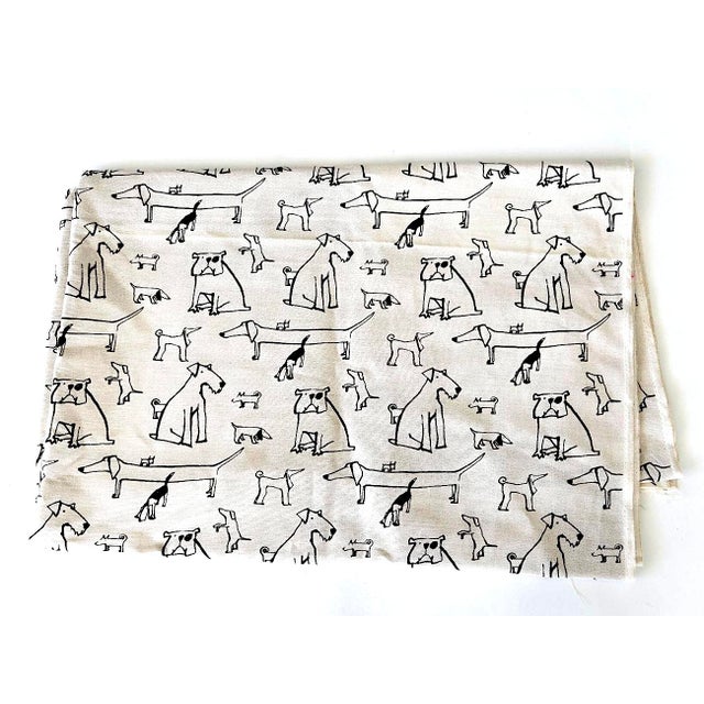 Vintage Lisa Sollenberg Ljunbergs Textiltryck "Valpar" Cotton Canvas Fabric , 4 Yards For Sale - Image 12 of 14