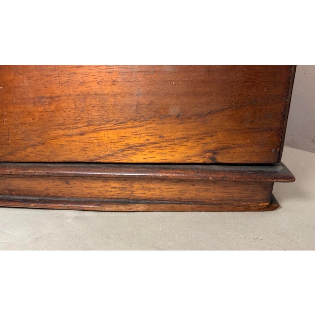 Antique 19th Century Handmade Inlaid Marquetry Wood Book Shelf Jewelry Box For Sale - Image 12 of 12