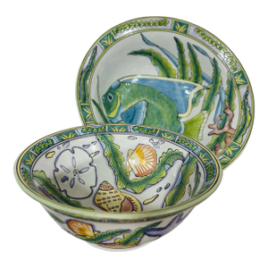 Ocean Theme Bowl Set by Andrea Sadek