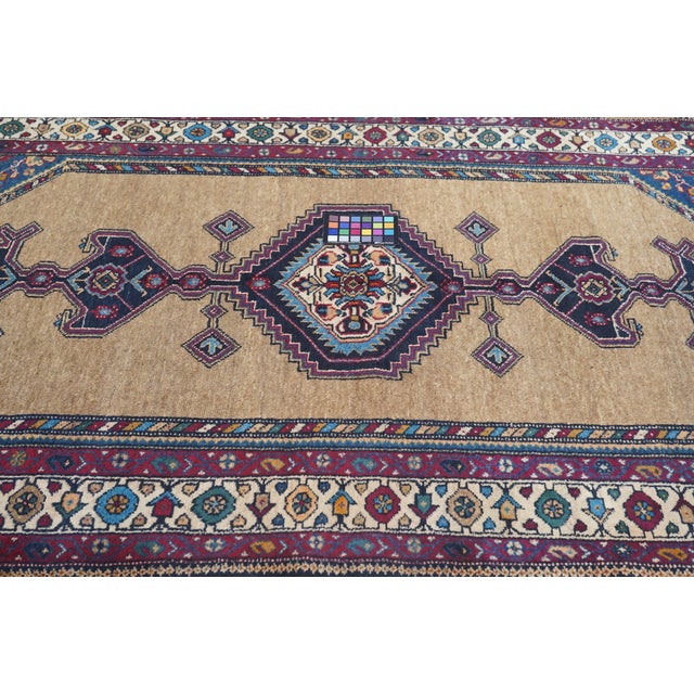 Antique Bidjar Rug 4'6'' X 7'3'' For Sale - Image 10 of 12