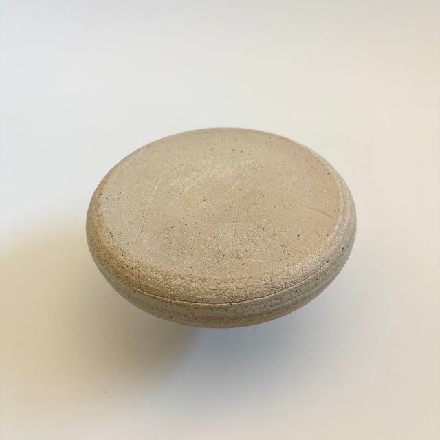 Vintage Speckled Pottery Bud Vase and Tray For Sale - Image 10 of 11