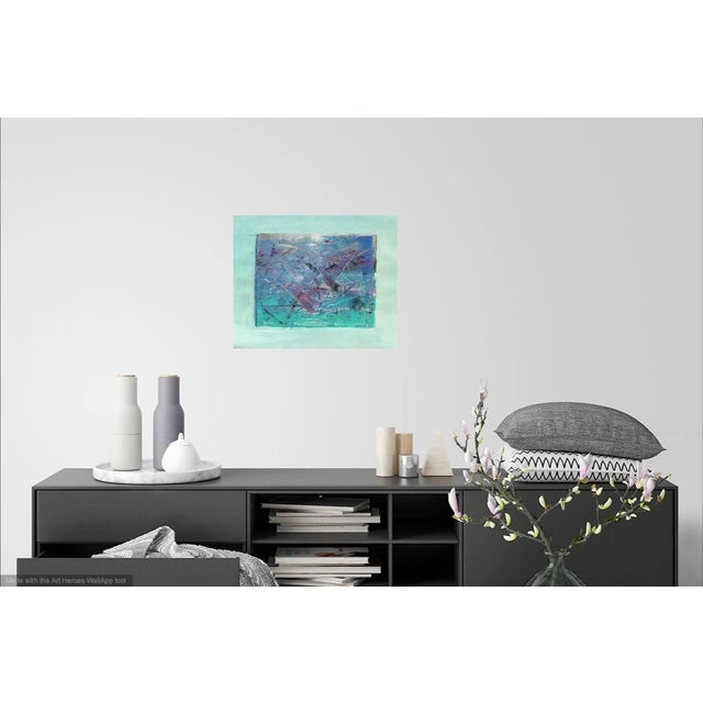 Abstract Ribbons in Mint by Martha Holden For Sale - Image 4 of 6