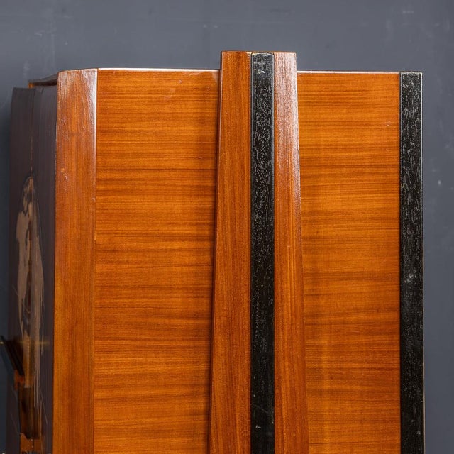 Italian Stylised Map of the World Cabinet, 1950s For Sale - Image 3 of 18