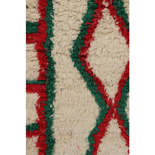 Vintage Moroccan Runner Rug With Red and Green Patterns, From Rug & Kilim For Sale In New York - Image 6 of 7