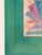 “Express Yourself” Vintage 1989 Tom Roll Abstract Mixed Media Painting in Teal Frame, 18" X 20" For Sale - Image 4 of 9