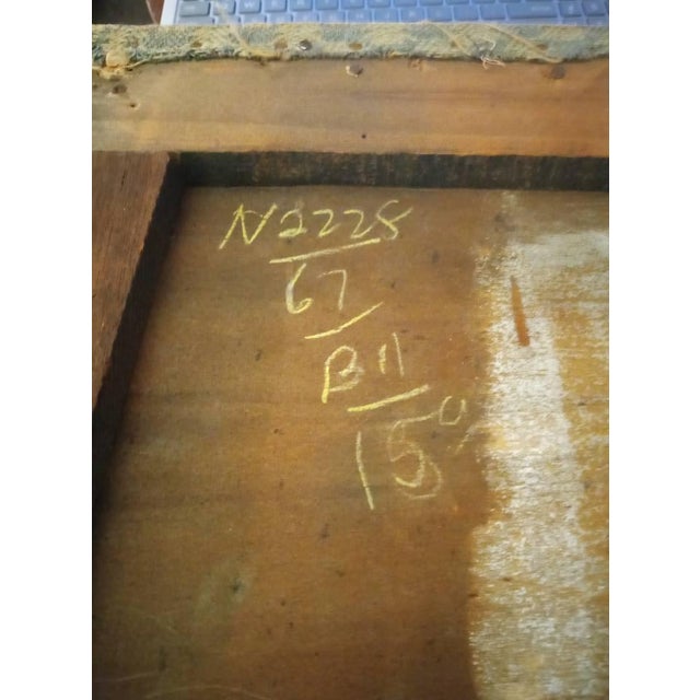 1960s 1960s Vintage Mahogany Duncan Phyfe Style Dining Chair Bh on Bottom Baker Historic? For Sale - Image 5 of 7