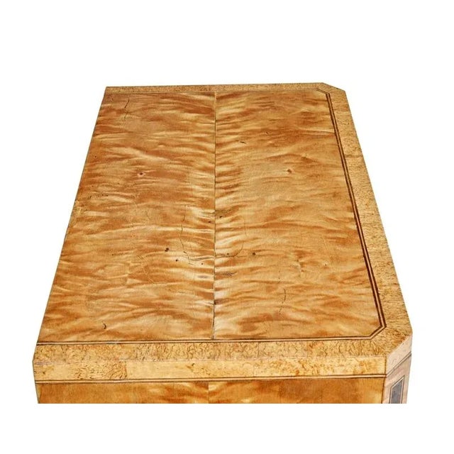 Wood Swedish Biedermeier Inlaid Birch Chest of Drawers For Sale - Image 7 of 9