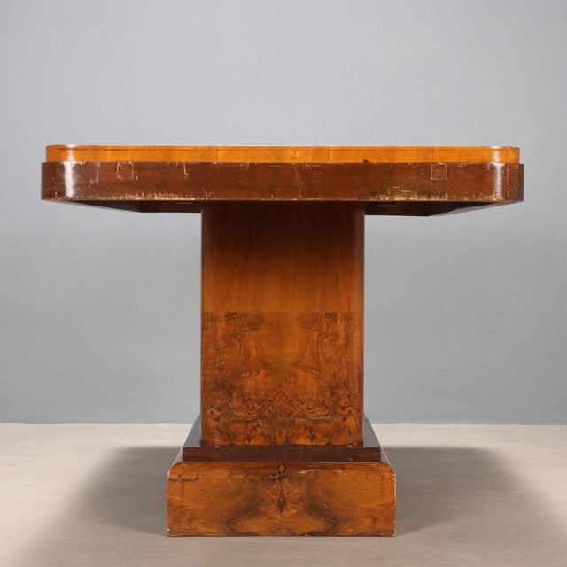 Wood Vintage Table in Walnut, 1940s For Sale - Image 7 of 9