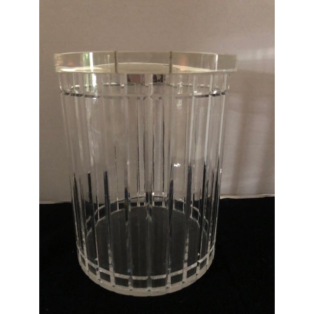 1980s Vintage Lucite Ice Bucket For Sale - Image 4 of 7