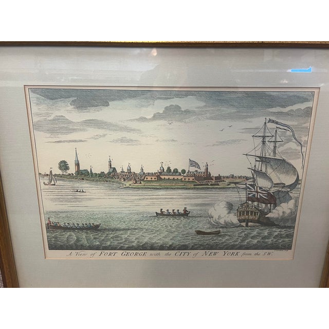 Title: A view of Fort George with the City of New York from the SW Engraver: John Carwitham (British, active ca 1723-1760...