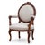 19th-C. French Neo-Classical Carved Walnut Bergere Chairs With Rams - Pair For Sale - Image 9 of 12
