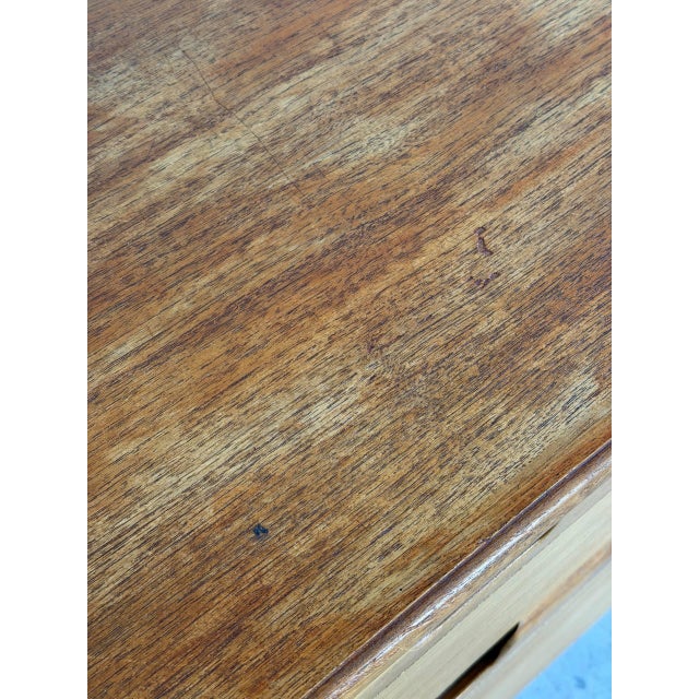 Teak 6-Drawer Double Dresser Lowboy With Sculpted Pulls Danish Mid-Century Modern 1970s For Sale - Image 12 of 12