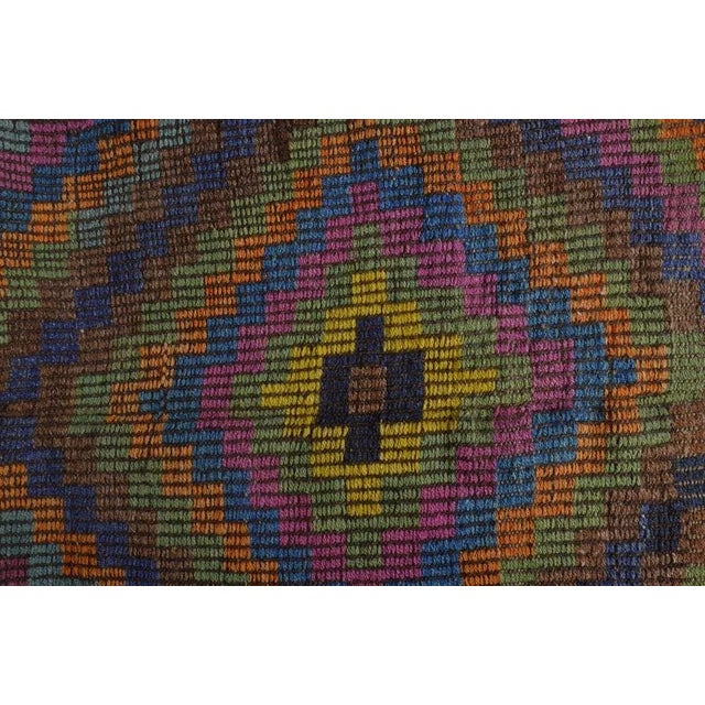 Turkish Colorful Kilim For Sale - Image 4 of 11