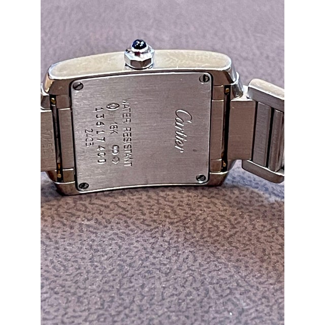 Cartier Tank Francaise 2403 18K White Gold Ladies Watch Pre Loved For Sale - Image 10 of 18