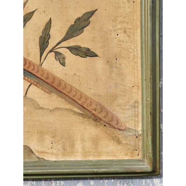 Bird Wallpaper Panel, Turin or China, 18th-19th Century For Sale - Image 5 of 14