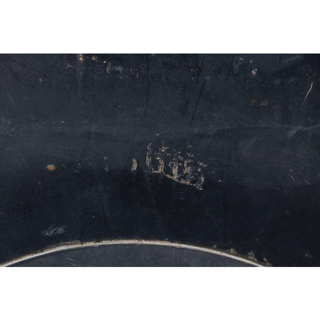 Gold Chinoiserie Ebonized Two-Tiered Pagoda Topped Mirror For Sale - Image 8 of 8