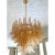 Gold Modern Clear and Gold Murano Glass “Petali-Selle” Chandelier, Inspired by Mazzega For Sale - Image 8 of 9