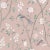 Sample - Borastapeter Paradise Birds Wallpaper in Blush Shimmer For Sale