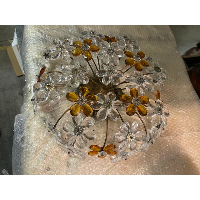 Murano Glass Flower Flushmount, 1960s For Sale - Image 13 of 14