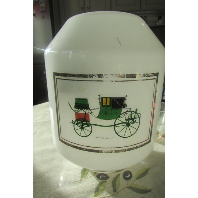 Vintage Suspension Light in Opaline, 1950s For Sale - Image 6 of 10