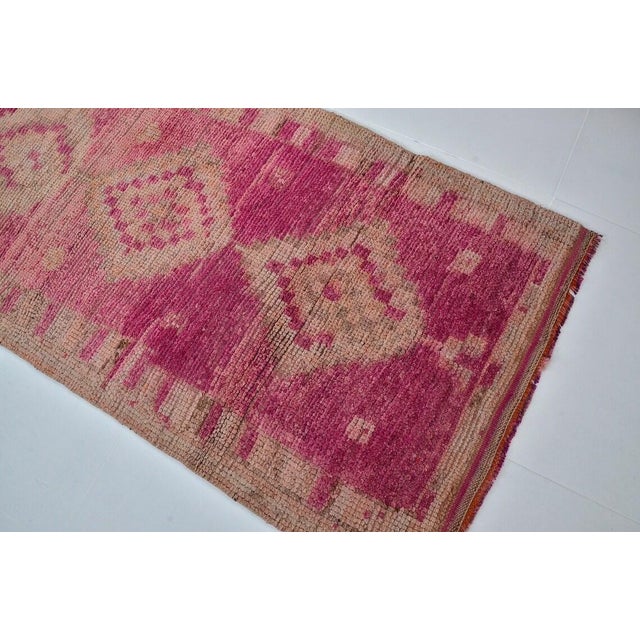Mid 20th Century Burnt Orange Wool Tribal Carpet For Sale - Image 11 of 11
