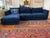 Custom West Elm Midnight blue velvet sectional. Almost new. Used very lightly for 1 year. Perfect condition , no stains or...
