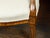 Brown Pair of Italian 1860s Walnut Armchairs with Tapered Legs and New Upholstery For Sale - Image 8 of 9